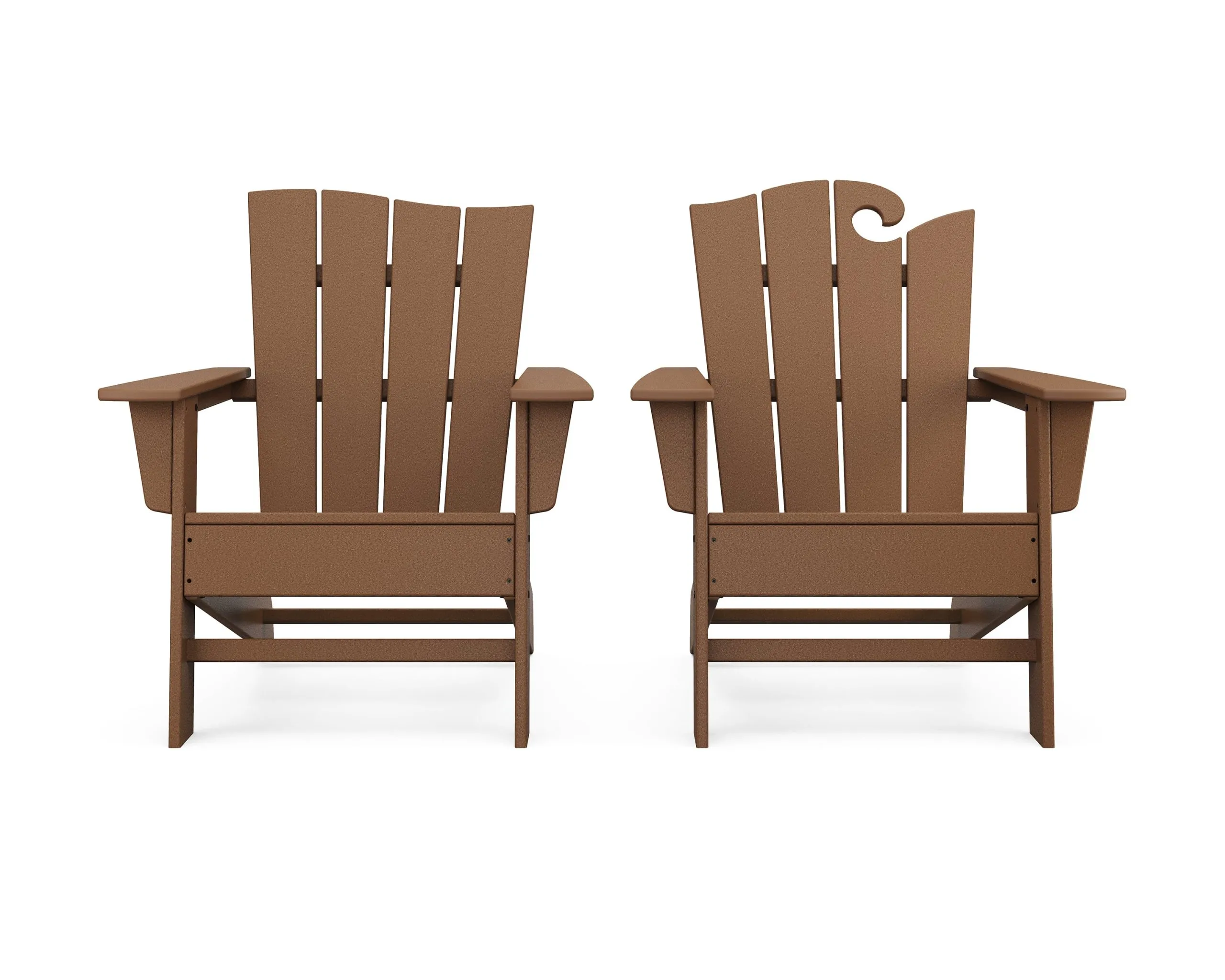 Wave 2-Piece Adirondack Set With The Wave Chair Left