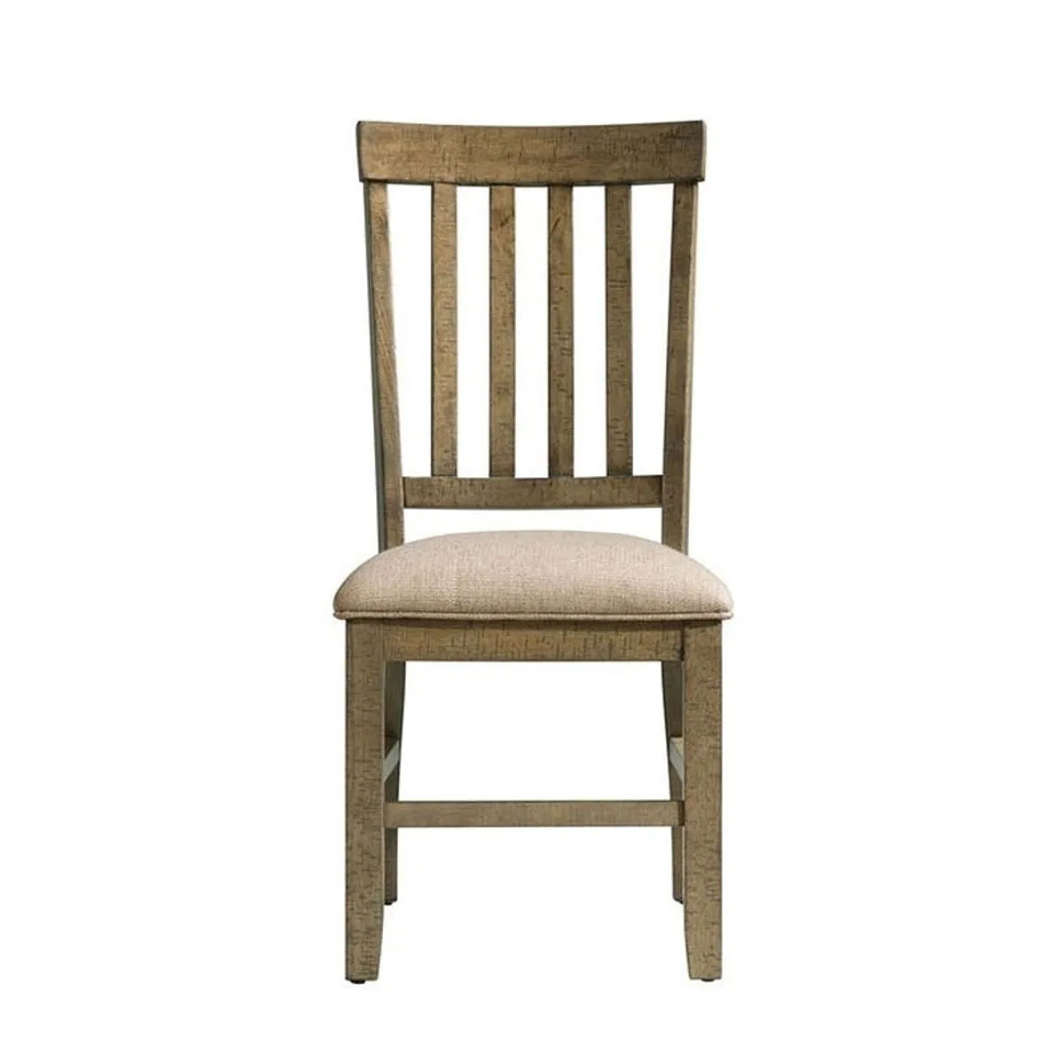 Elements International Stone Ladder Back Side Chair (Set of 2) in Grey