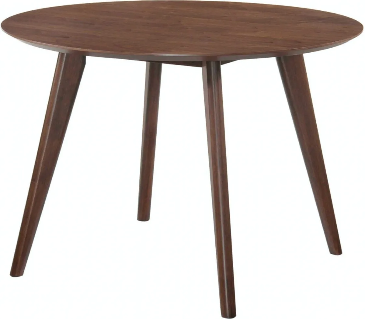 Elements International Robin Round Dining Table in Warm Chestnut