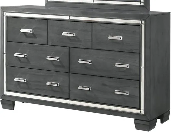 Elements International Titanium Dresser in Gray